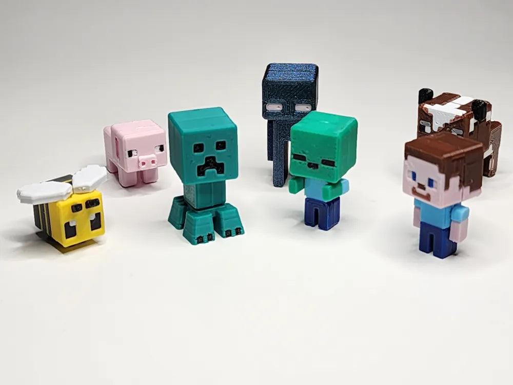 Kit Llavero y/o Mini Figurita Zombie Minecraft