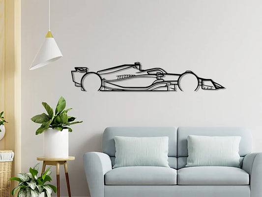 Arte de pared-Silueta de Fórmula 1