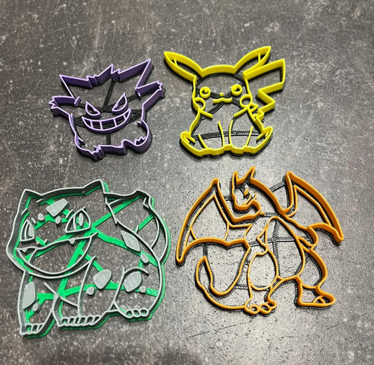 Moldes Cortadores Galletas Pókemon