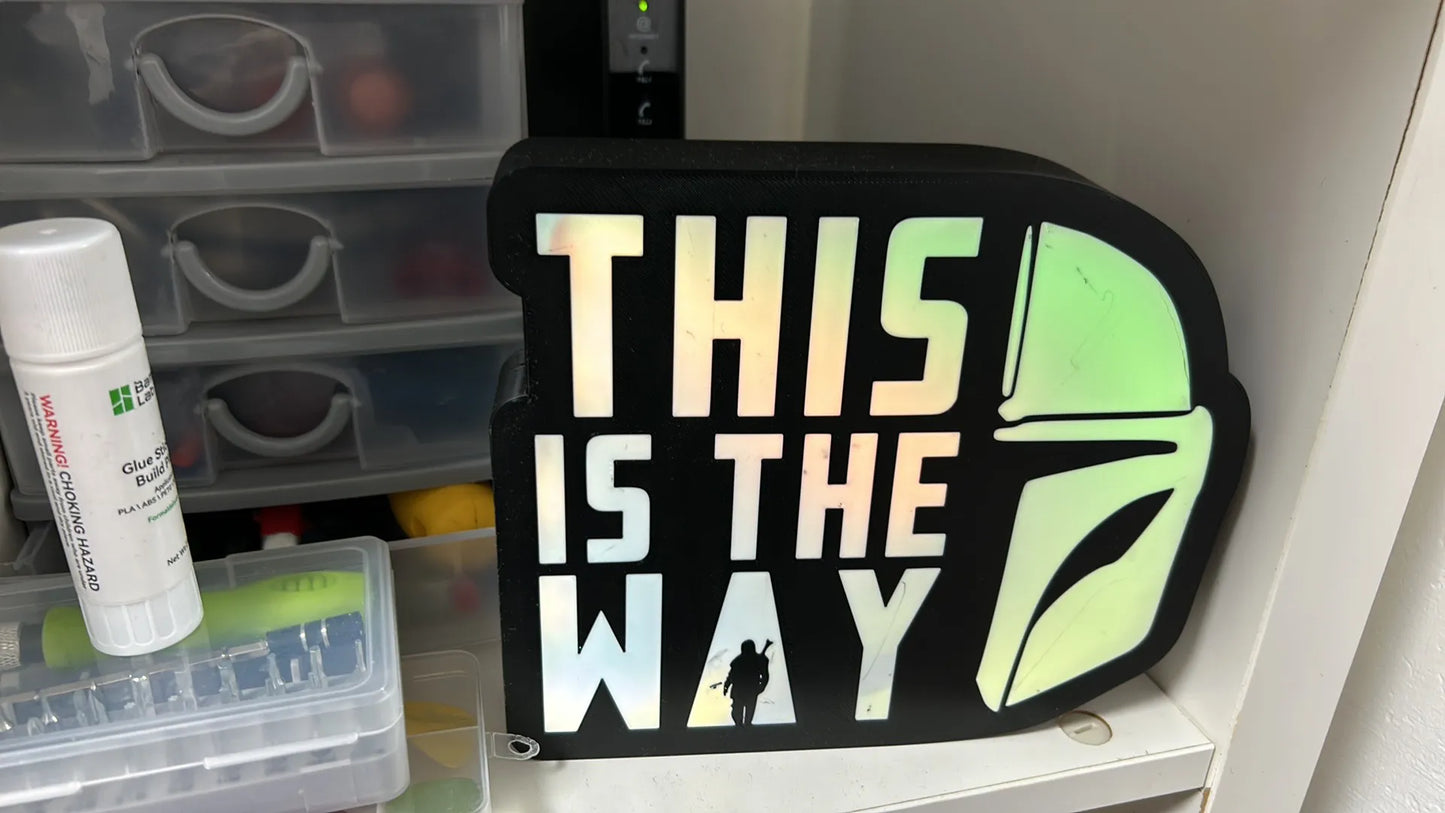 Caja de luz The Mandalorian
